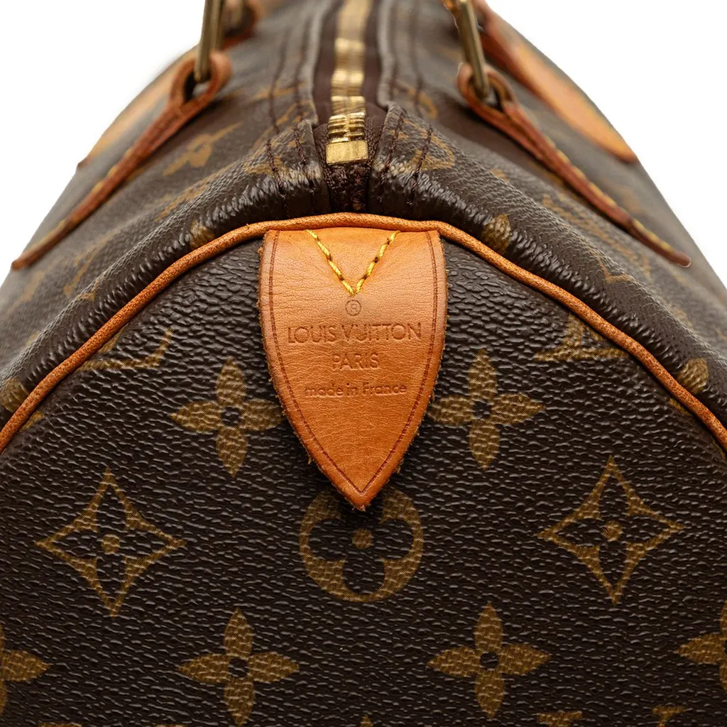 Louis Vuitton Monogram Speedy 35 Brown Canvas Good - Box View