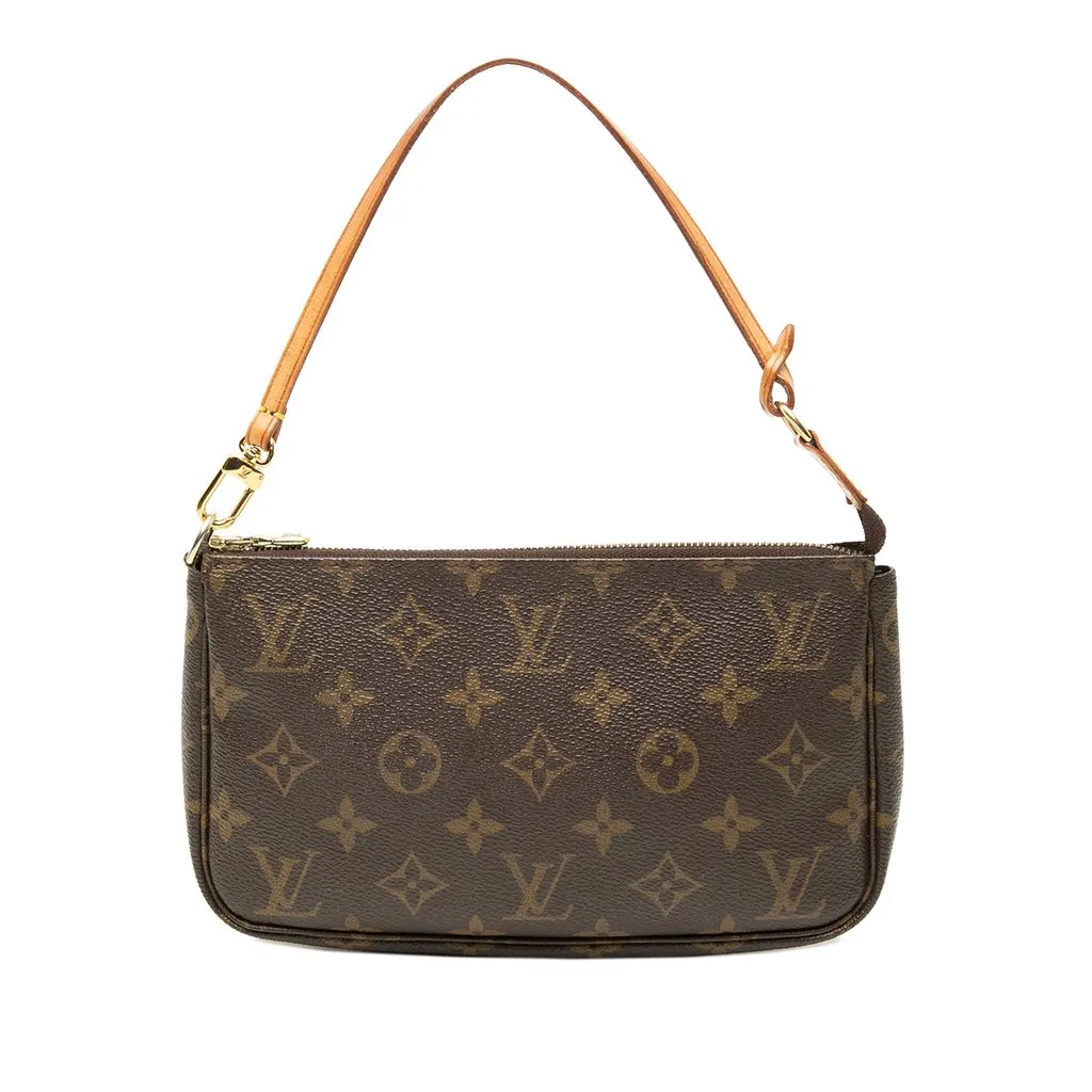 Louis Vuitton Monogram Pochette Accessoires Brown Very good - Front View