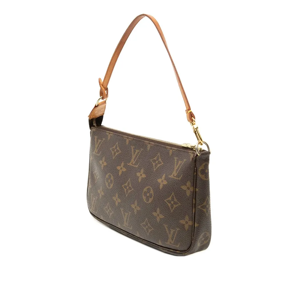 Louis Vuitton Monogram Pochette Accessoires Brown Very good - Back View