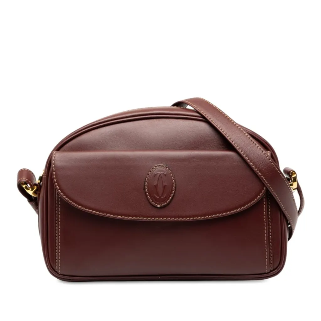 Cartier Leather Must De Cartier Crossbody Red Leather Very good - Front View