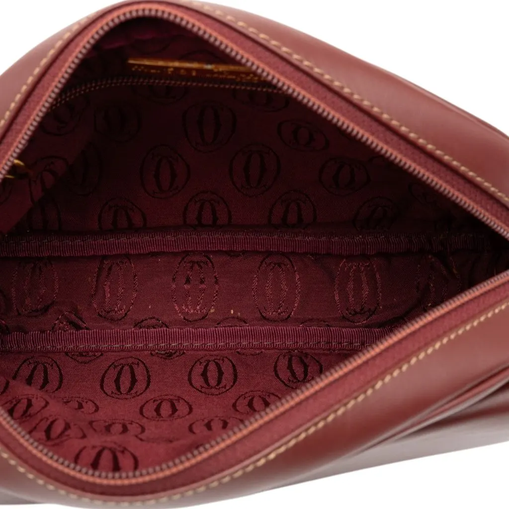 Cartier Leather Must De Cartier Crossbody Red Leather Very good - Model View