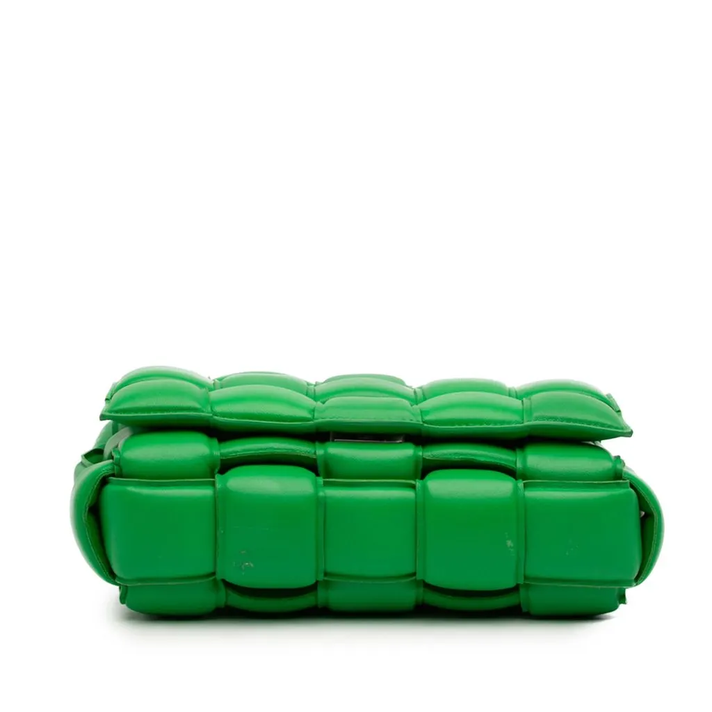 Bottega Veneta Nappa Intrecciato Padded Cassette Crossbody Green Leather Very good - Inside View