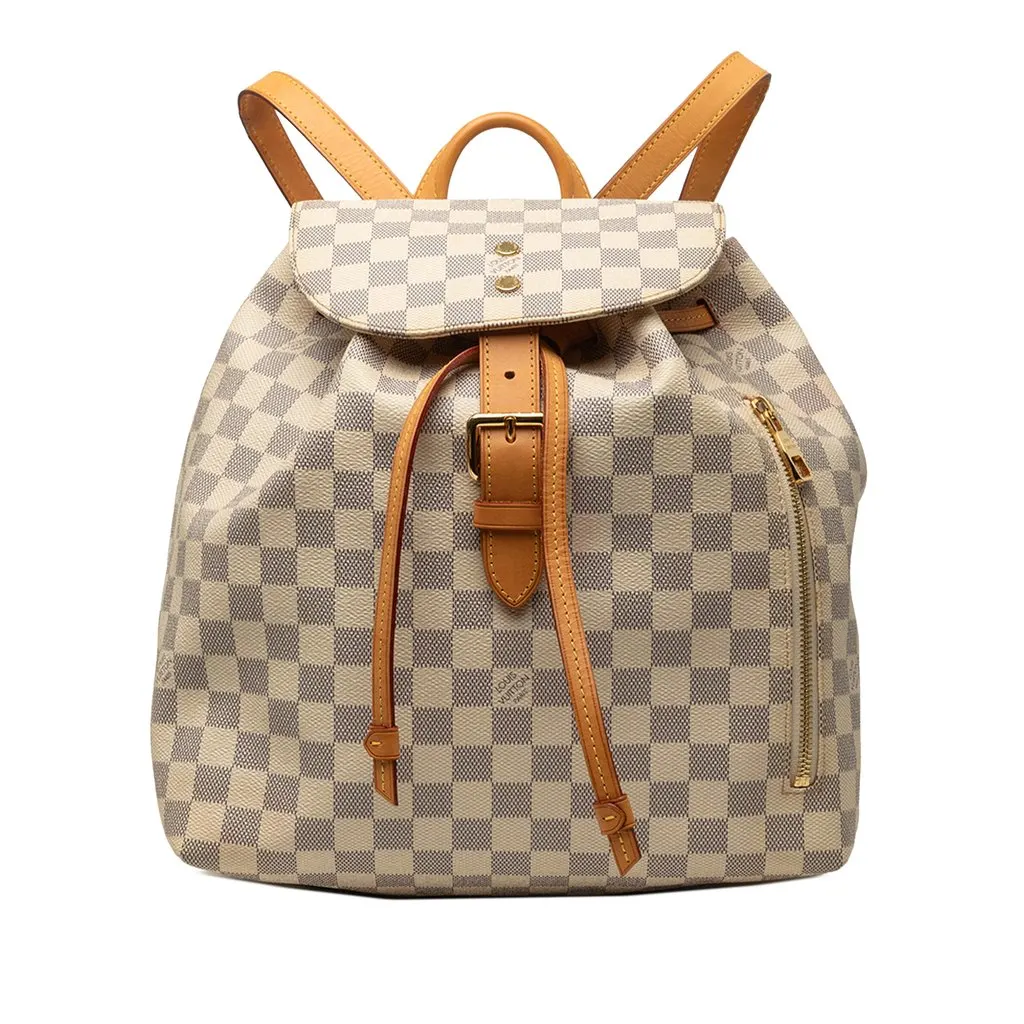 Louis Vuitton Damier Azur Sperone White Very good - Front View