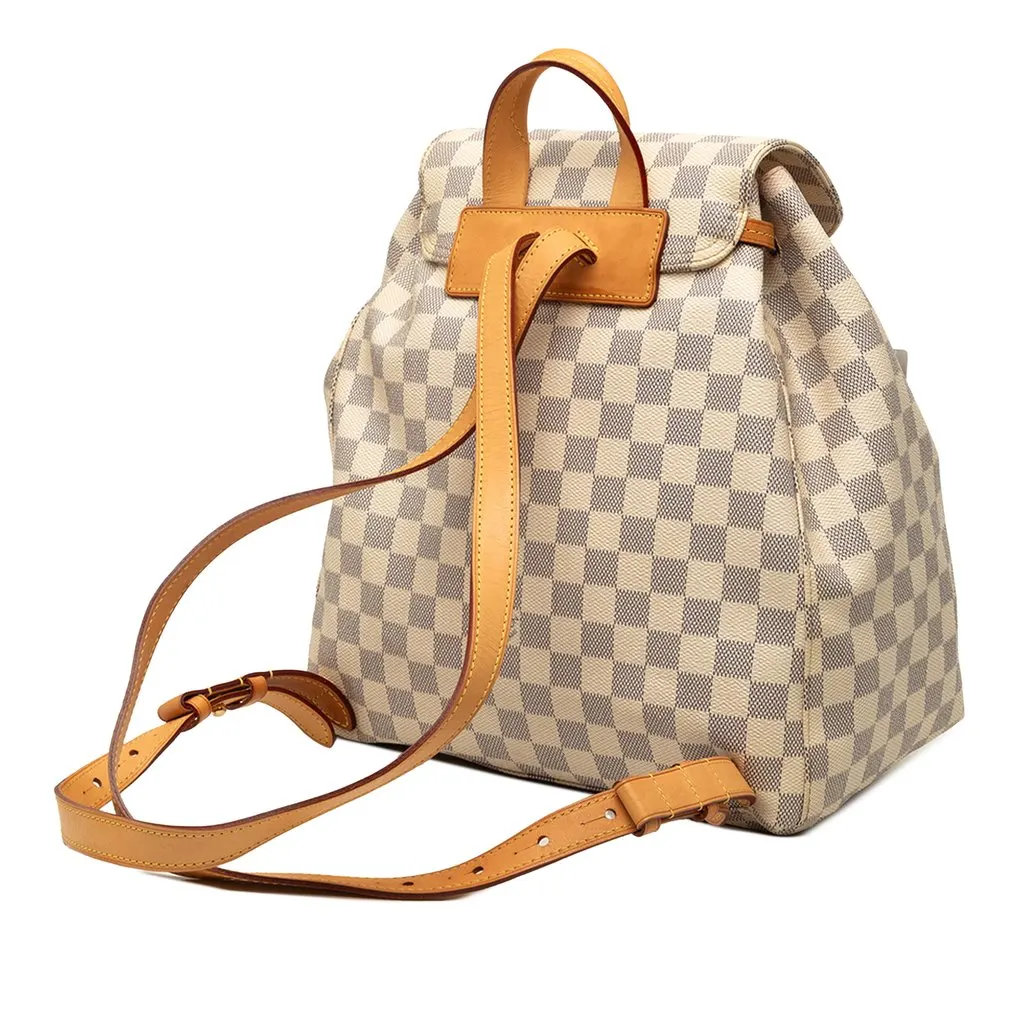Louis Vuitton Damier Azur Sperone White Very good - Back View