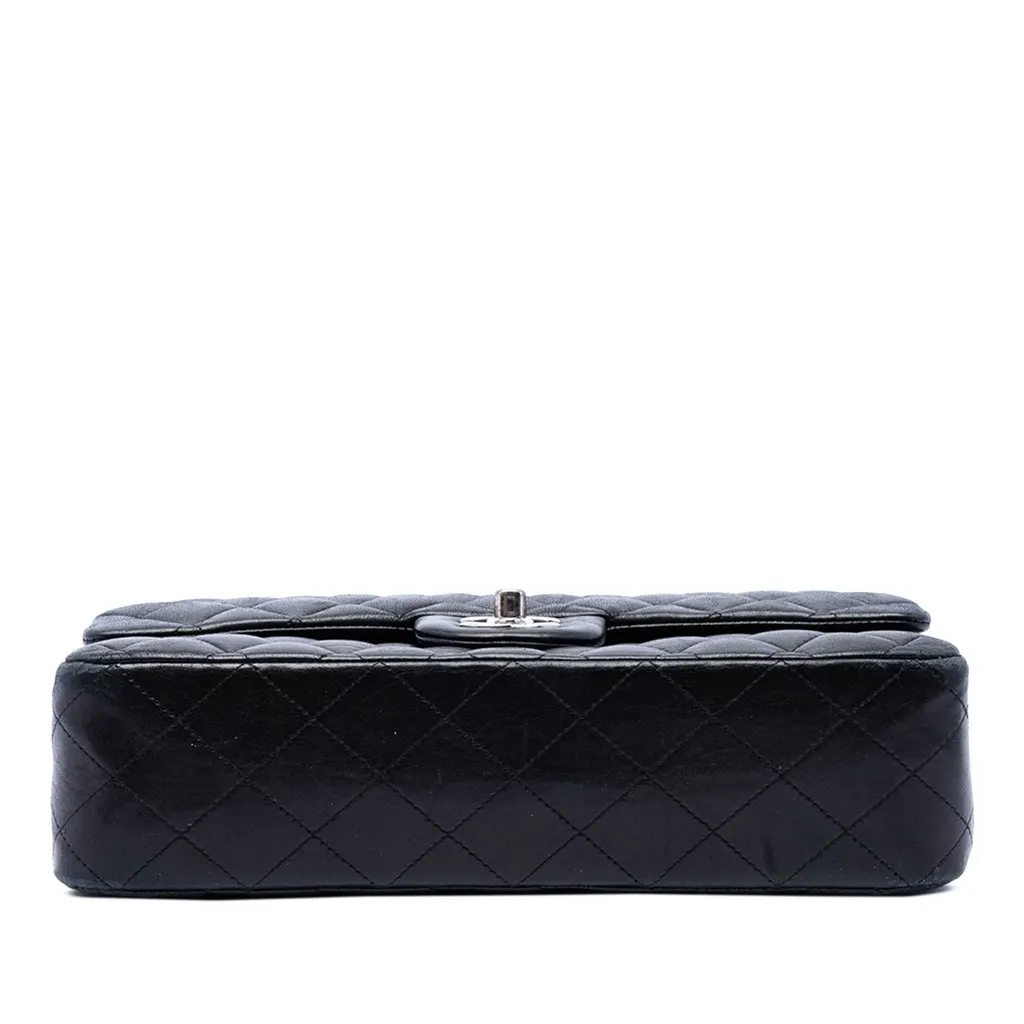 Chanel Jumbo Classic Lambskin Double Flap Black Leather Very good - Inside View