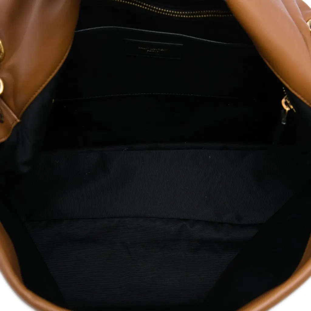 Saint Laurent Large Quilted Lambskin Jamie 4.3 Shoulder Bag Brown Leather Very good - Model View