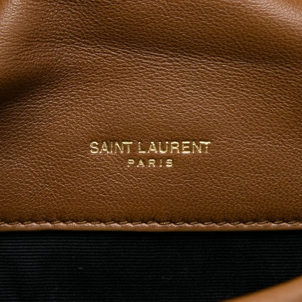 Saint Laurent Large Quilted Lambskin Jamie 4.3 Shoulder Bag Brown Leather Very good - Box View