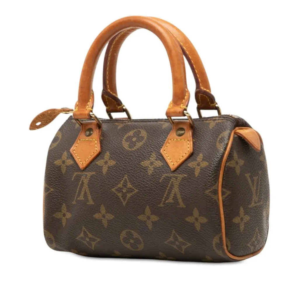 Louis Vuitton Monogram Mini Speedy HL Brown Good - Back View