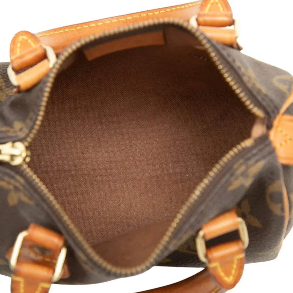 Louis Vuitton Monogram Mini Speedy HL Brown Good - Model View
