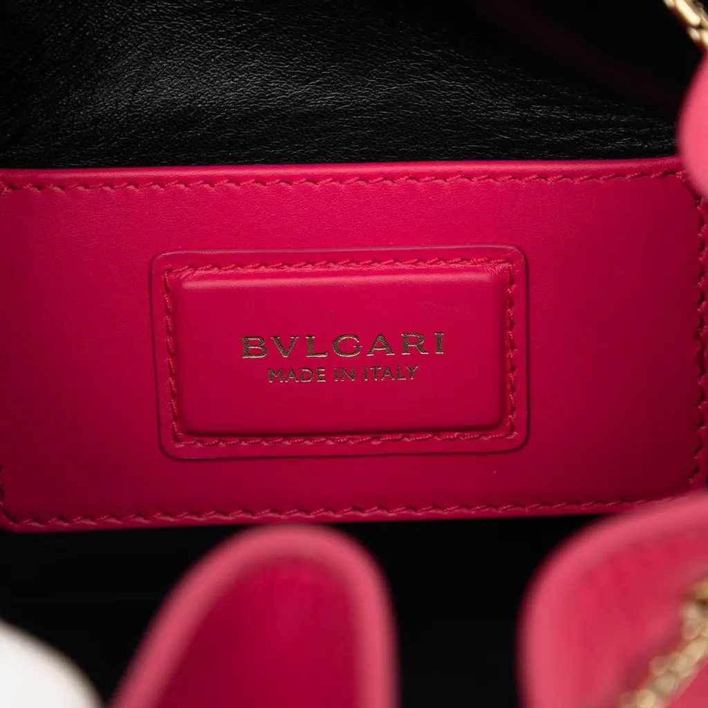 Bvlgari Leather Serpenti Forever Bucket Bag Pink Leather Very good - Box View