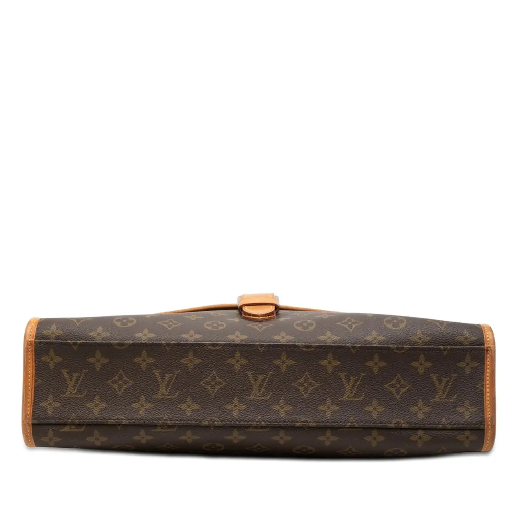 Louis Vuitton Monogram Beverly Briefcase MM Brown Canvas Good - Inside View