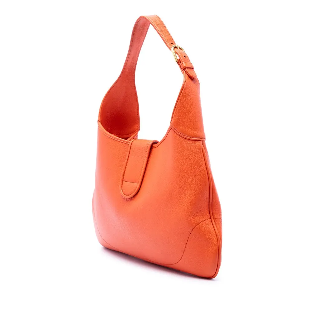 Gucci Medium Calfskin Aphrodite Crossbody Orange Leather Good - Back View