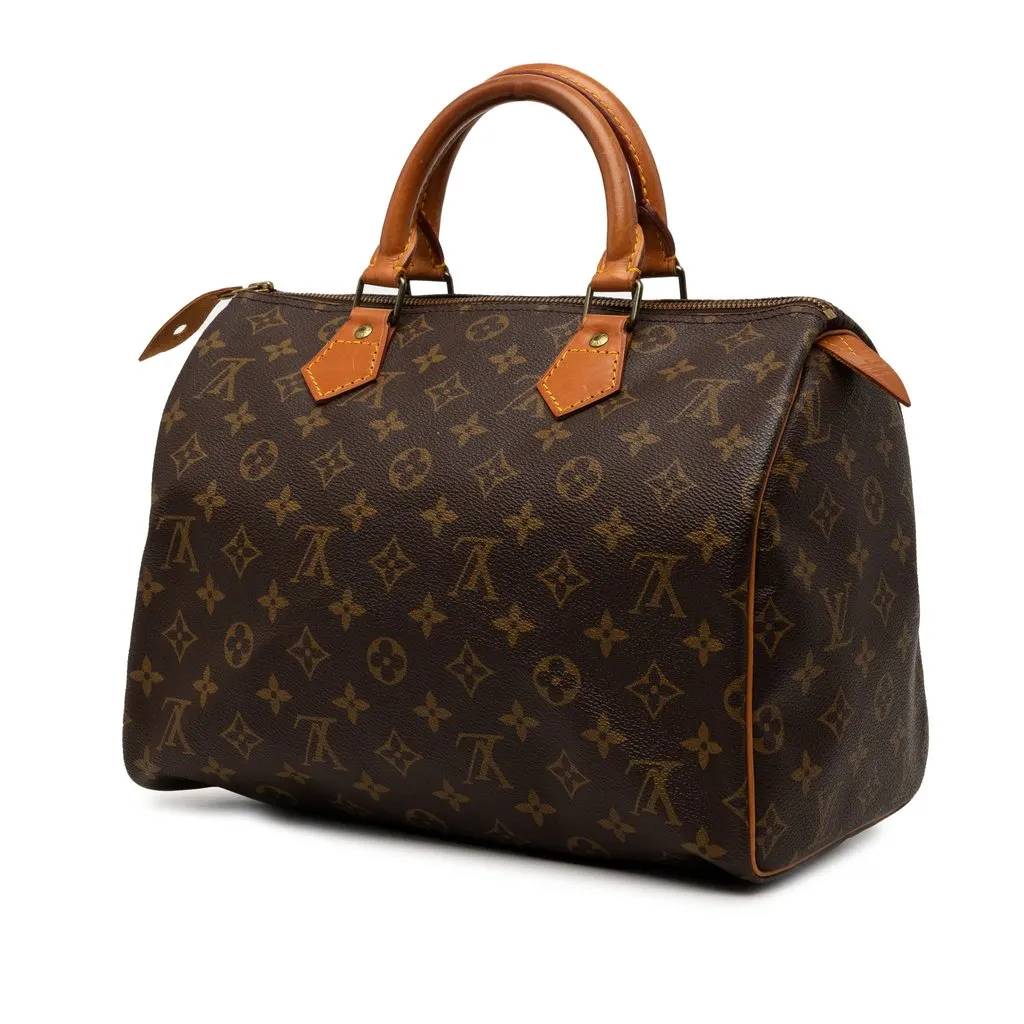 Louis Vuitton Monogram Speedy 30 Brown Good - Back View