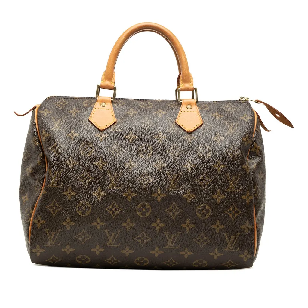 Louis Vuitton Monogram Speedy 30 Brown Canvas Very good - Front View