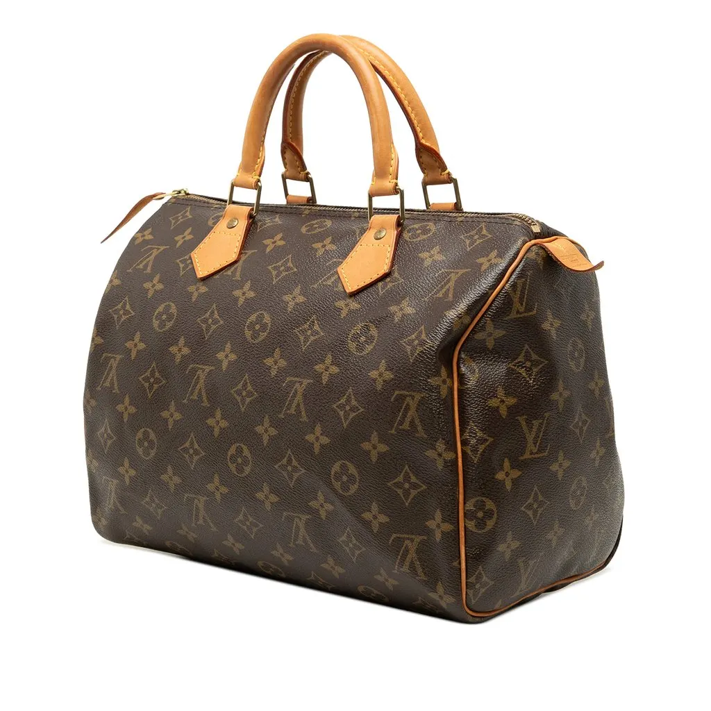 Louis Vuitton Monogram Speedy 30 Brown Canvas Very good - Back View