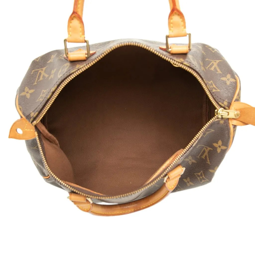 Louis Vuitton Monogram Speedy 30 Brown Canvas Very good - Model View
