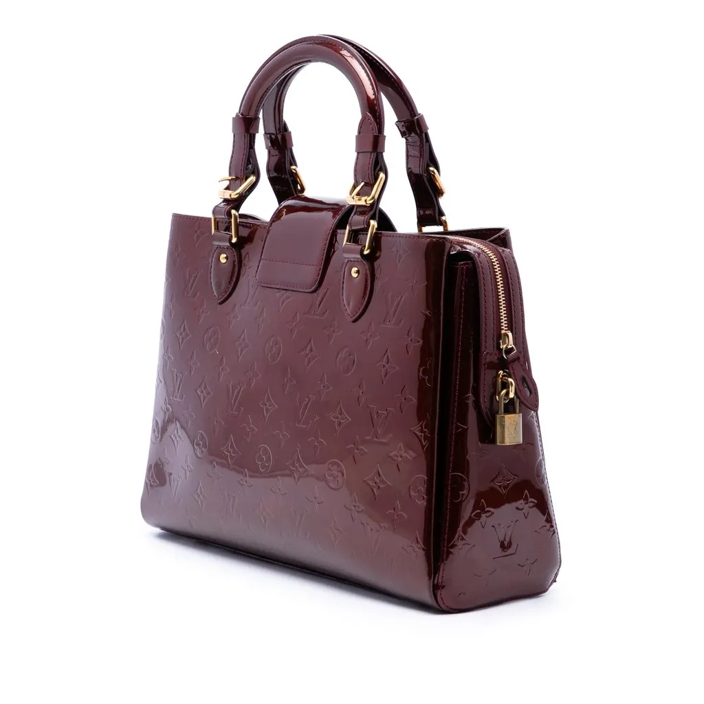 Louis Vuitton Monogram Vernis Melrose Avenue Red Leather Very good - Back View