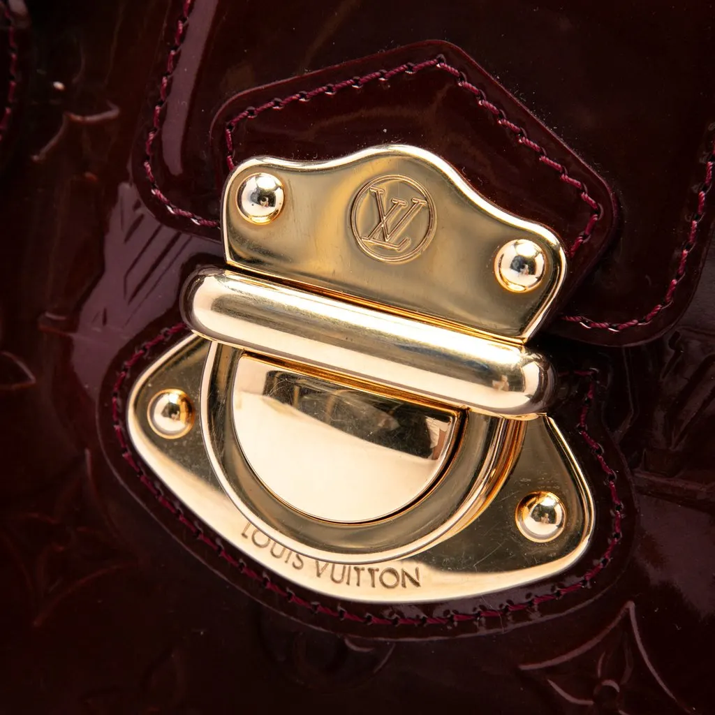 Louis Vuitton Monogram Vernis Melrose Avenue Red Leather Very good - Box View