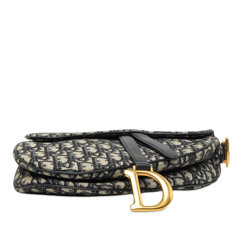 Dior Oblique Canvas Saddle Bag Blue Very good - Inside View