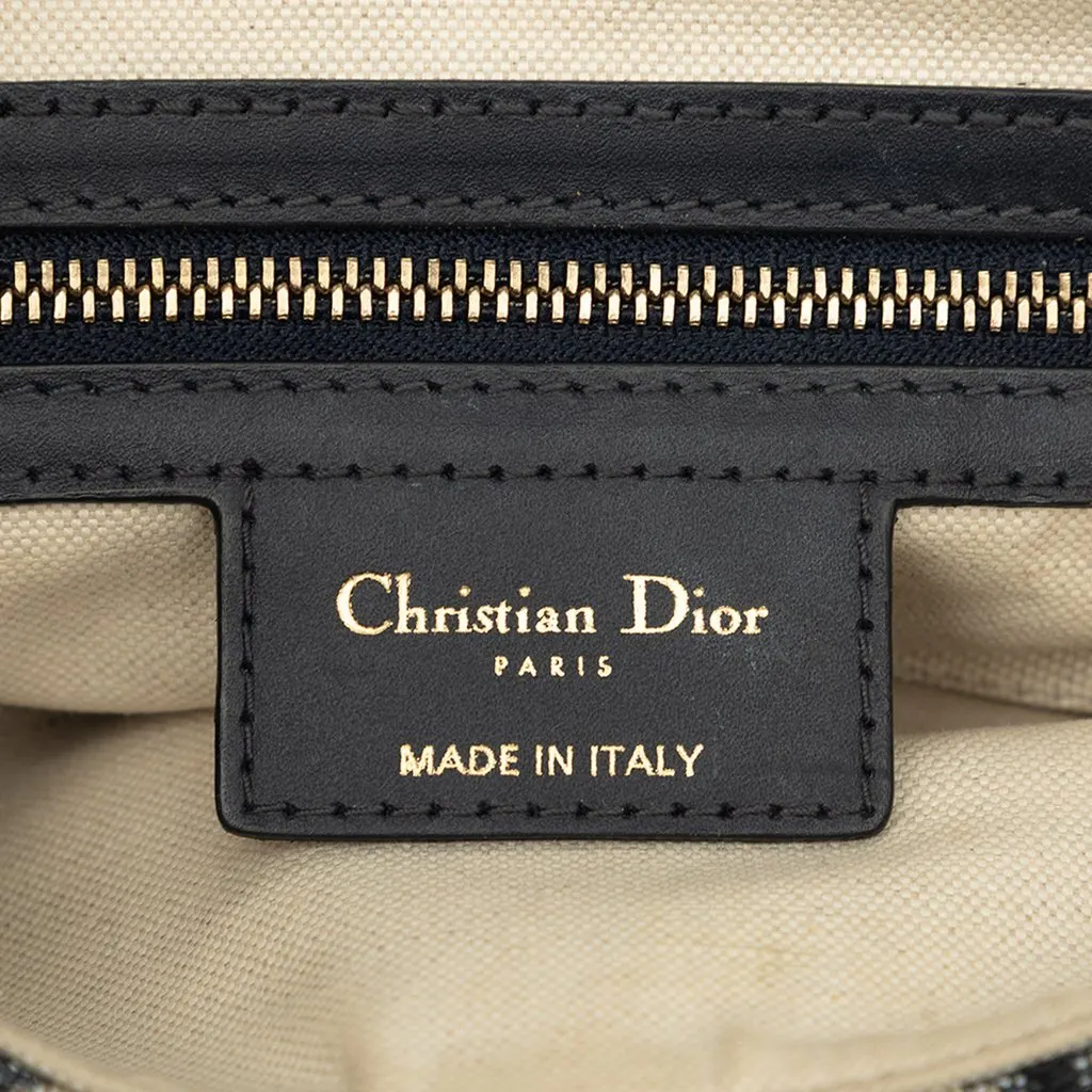 Dior Oblique Canvas Saddle Bag Blue Very good - Box View