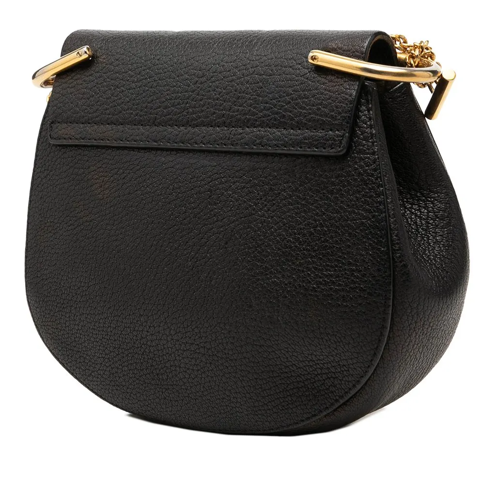 Chloé Mini Leather Drew Crossbody Black Leather Very good - Back View