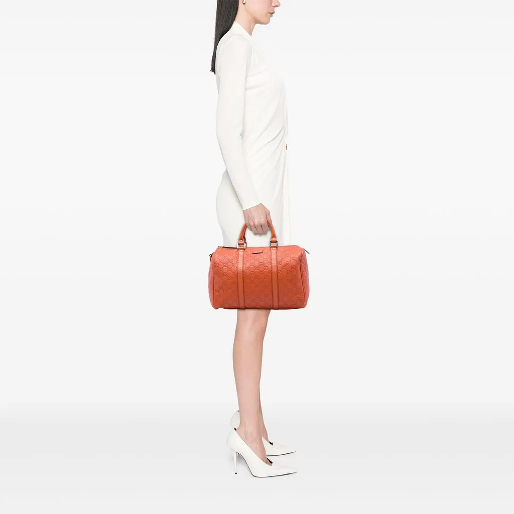 Gucci Medium Guccissima Joy Boston Bag Orange Leather Very good - Box View