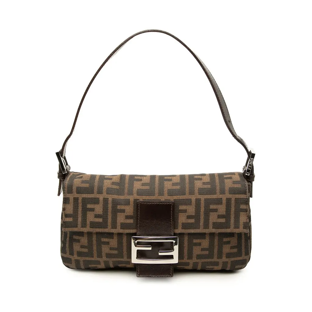 Fendi Zucca Canvas Baguette Brown Canvas Very good - Front View
