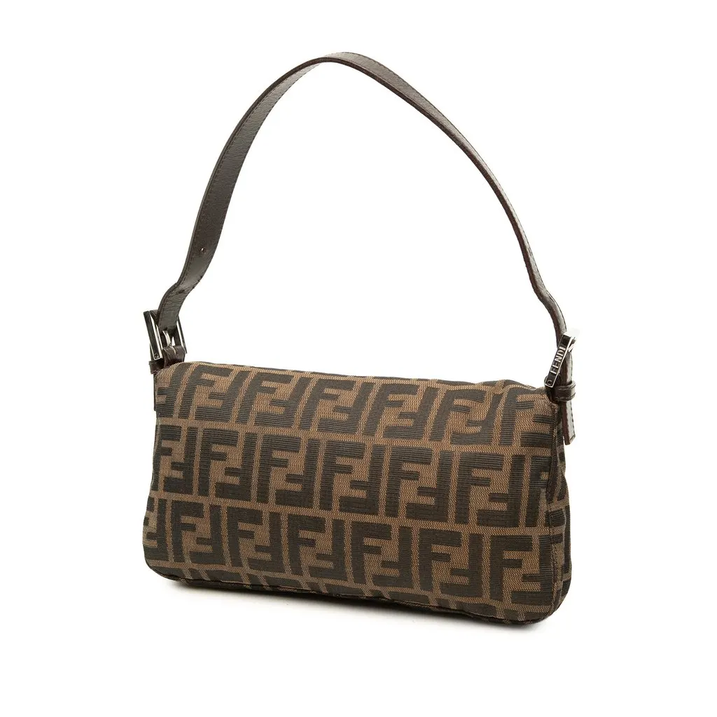 Fendi Zucca Canvas Baguette Brown Canvas Very good - Back View