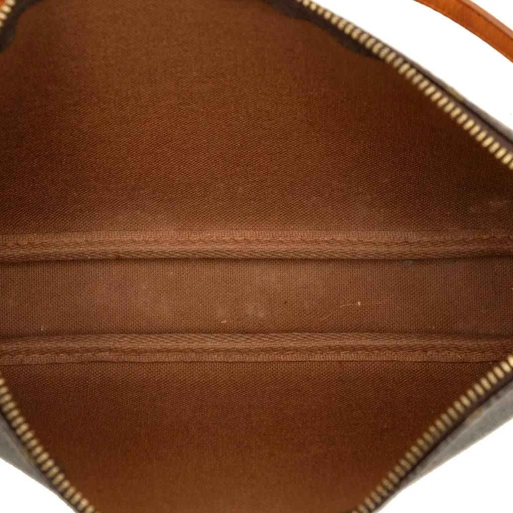 Louis Vuitton Monogram Pochette Accessoires Brown Canvas Good - Model View