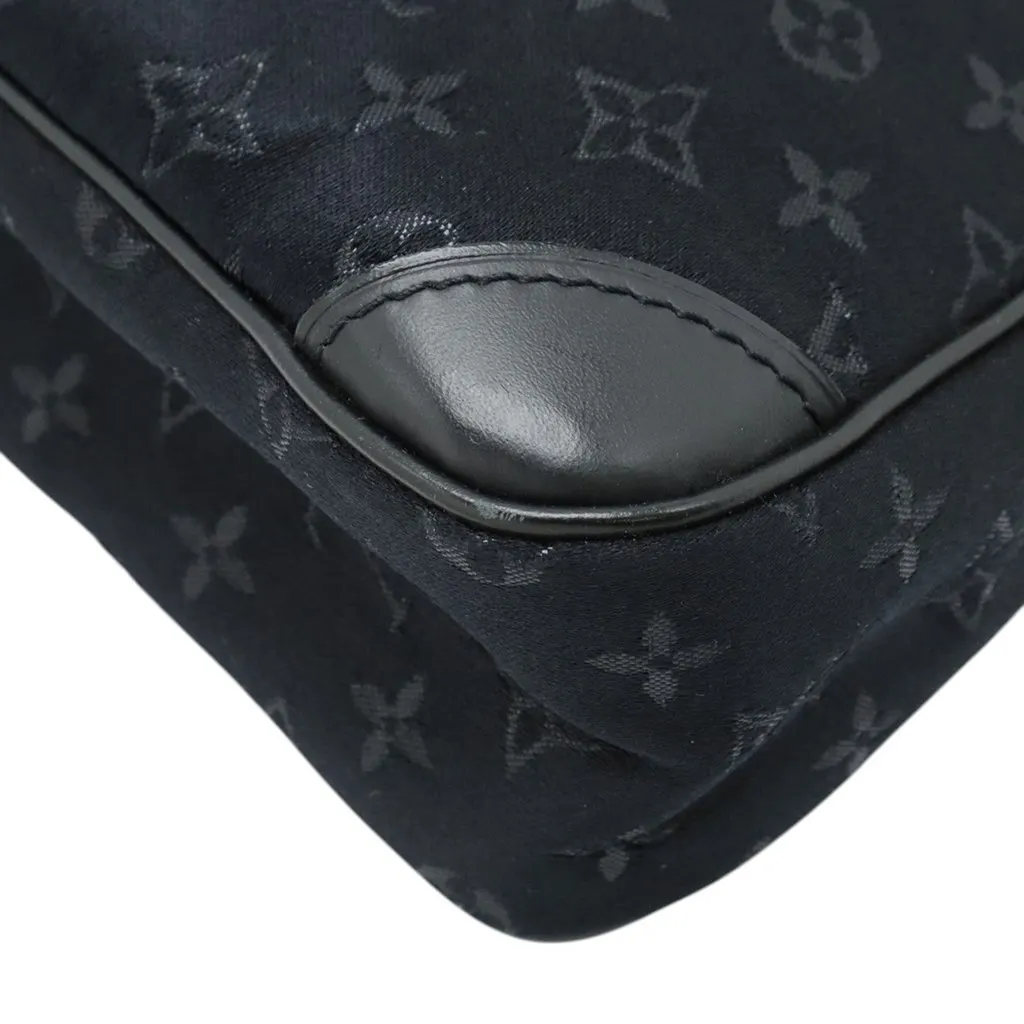 Louis Vuitton Monogram Mini Satin Boulogne Black Very good - Inside View