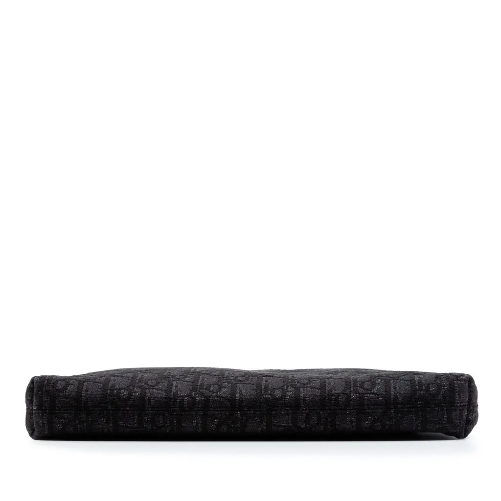 Dior Oblique Canvas A4 Zipped Pouch Black Very good - Inside View