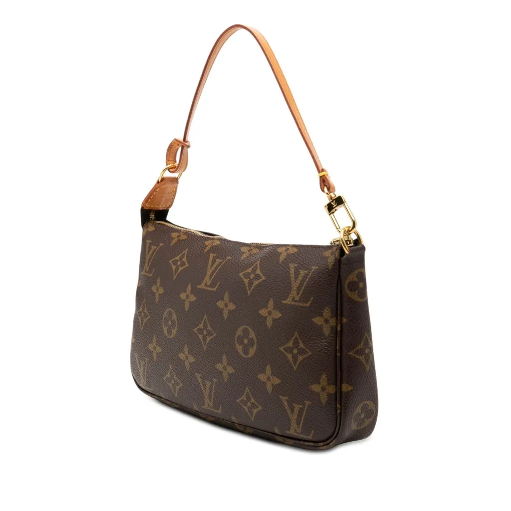Louis Vuitton Monogram Pochette Accessoires Brown Very good - Back View