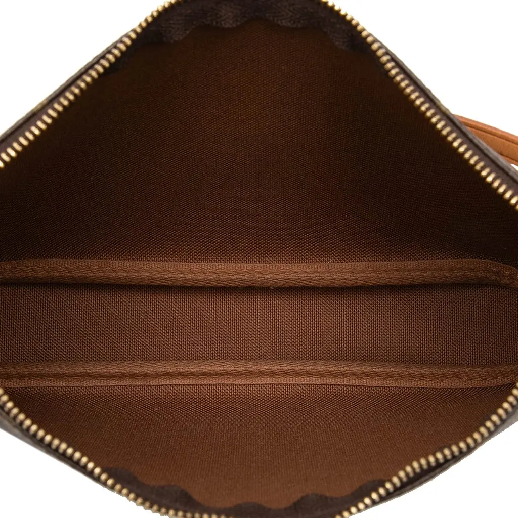 Louis Vuitton Monogram Pochette Accessoires Brown Very good - Model View