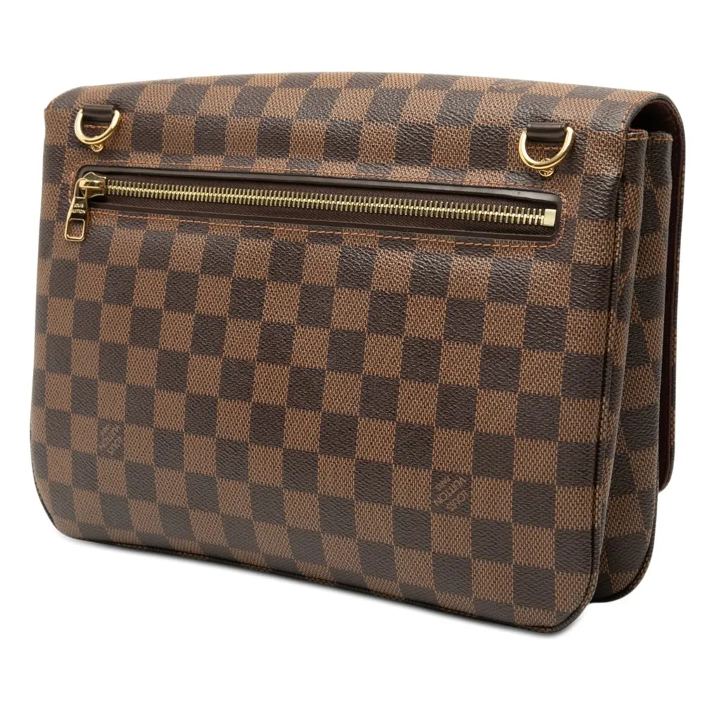 Louis Vuitton Damier Ebene Hoxton GM Brown Very good - Back View