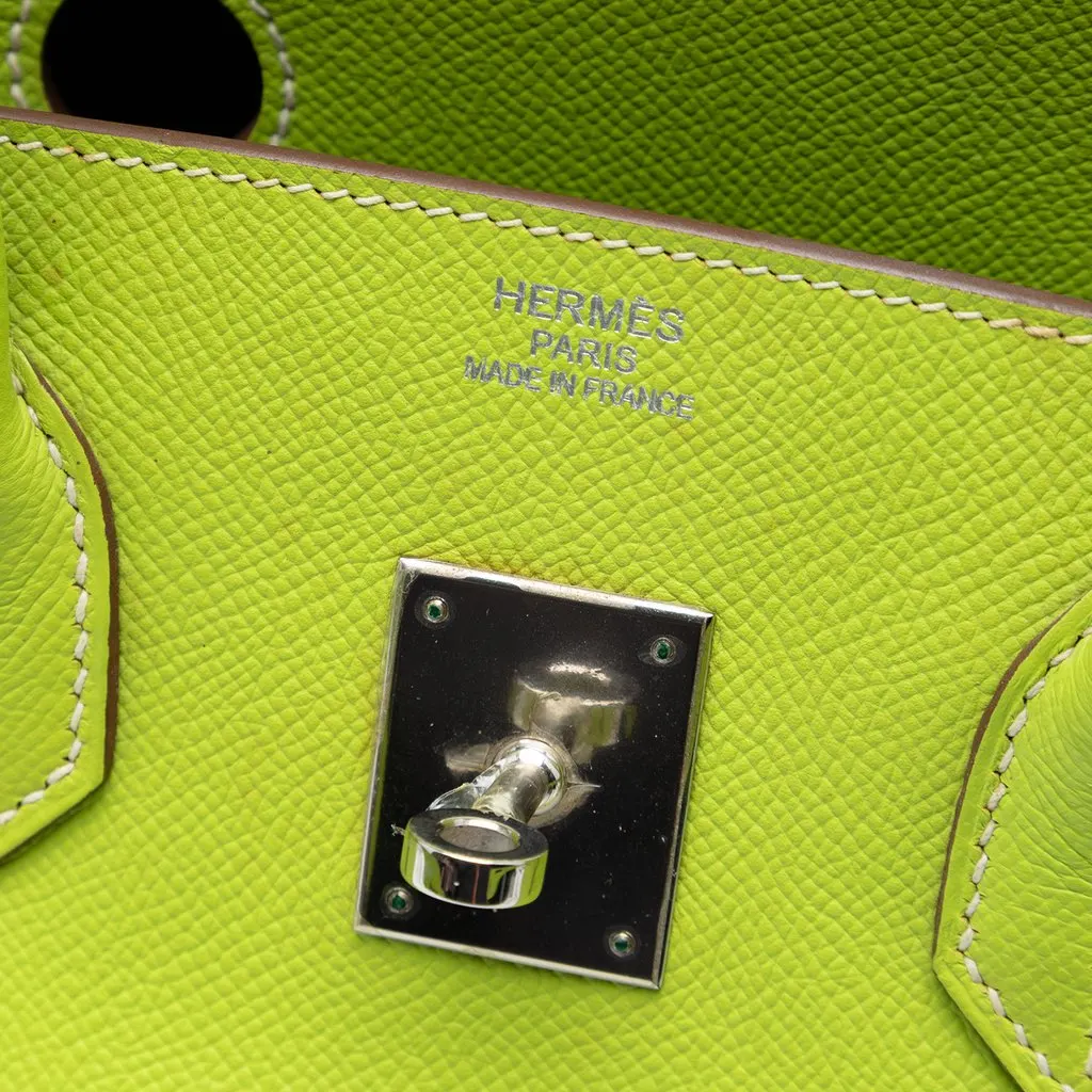 Hermès Epsom Candy Verso Birkin Retourne 35 Green Leather Very good - Box View