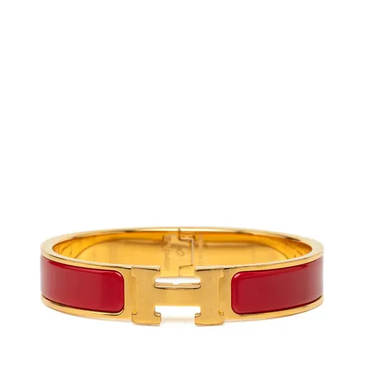 Hermès Narrow Enamel Clic H Bracelet PM