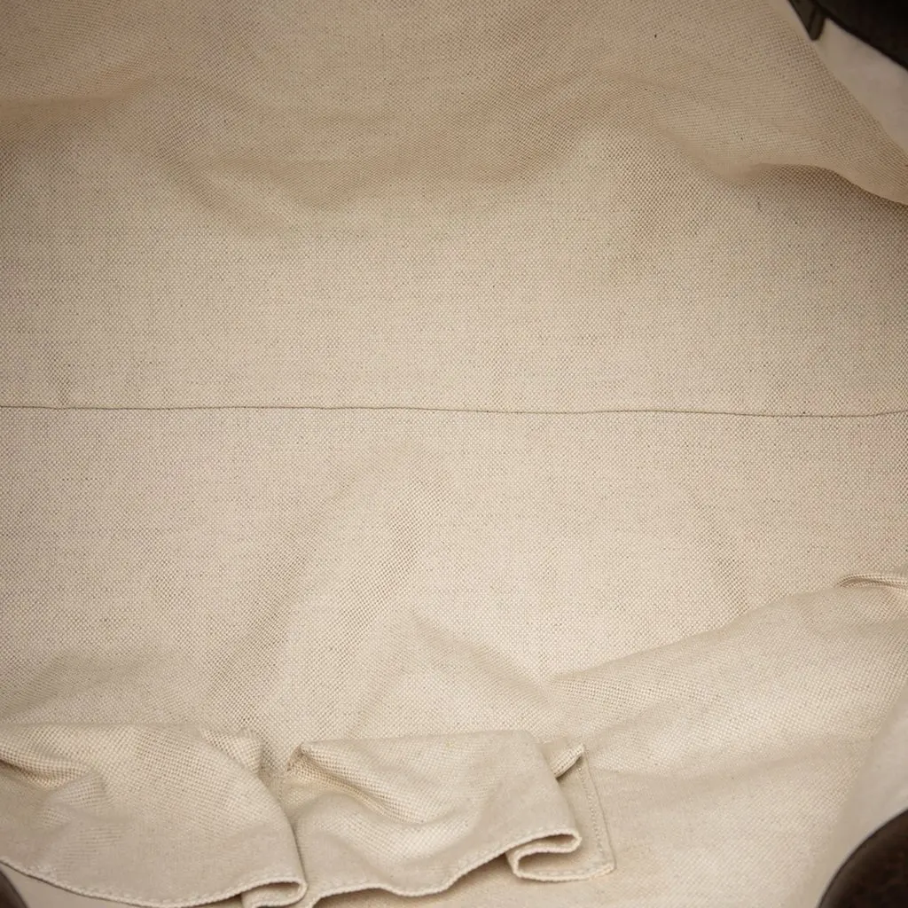 Gucci Large GG Canvas Laidback Crafty Tote Beige Canvas Very good - Model View