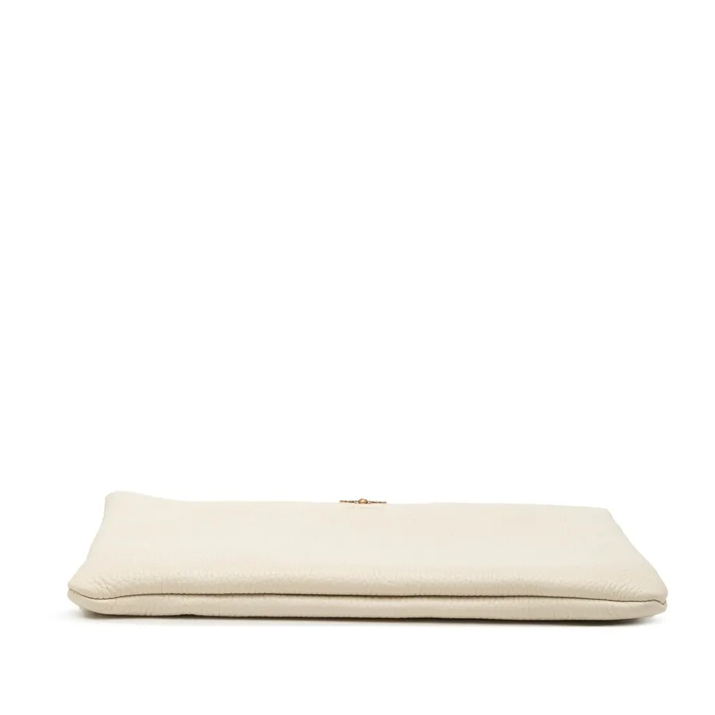 Gucci Calfskin Blind For Love Clutch White Leather Very good - Inside View