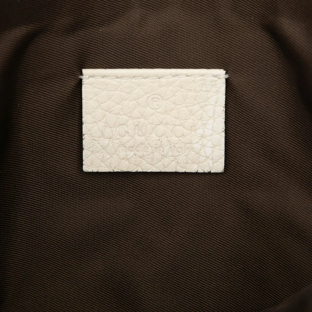 Gucci Calfskin Blind For Love Clutch White Leather Very good - Box View