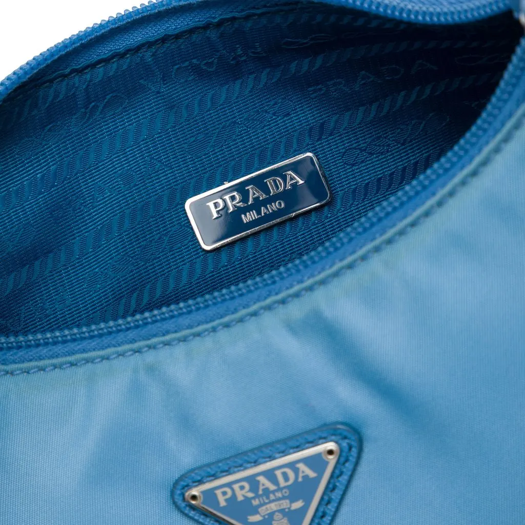 Prada Mini Tessuto Re Edition 2000 Shoulder Bag Blue Polyamide Very good - Box View