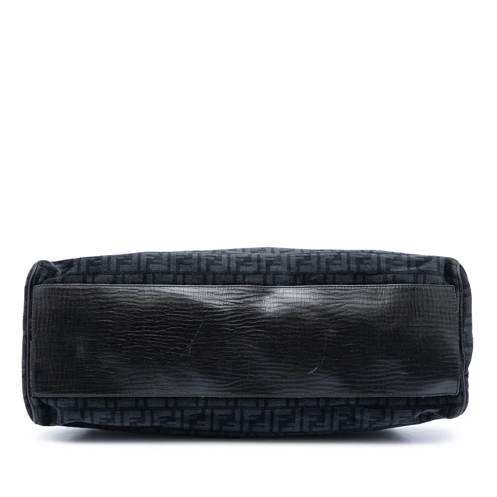 Fendi Large Zucca Velvet Etniko Du Jour Handbag Black Very good - Inside View