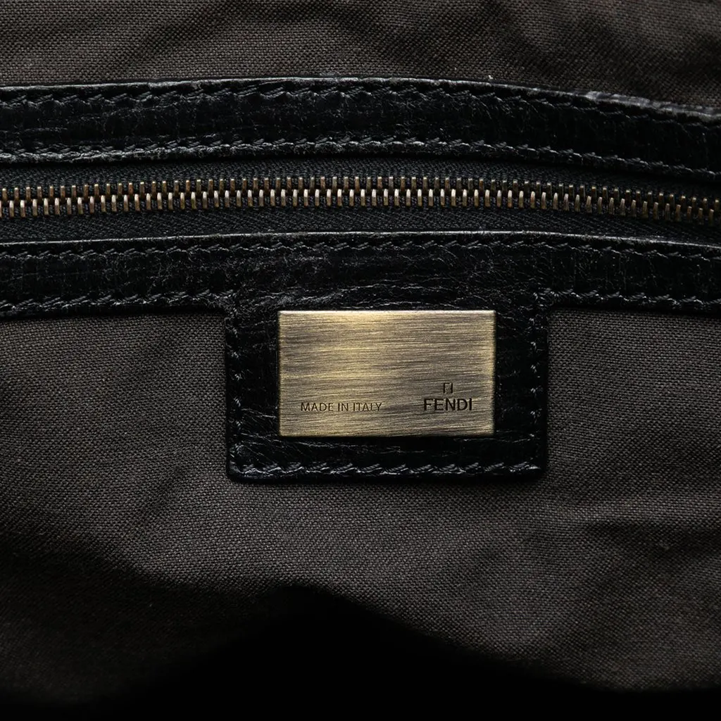 Fendi Large Zucca Velvet Etniko Du Jour Handbag Black Very good - Box View