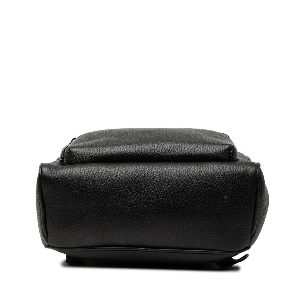 Gucci Pebbled Calfskin Soho Chain Backpack Black Leather Good - Inside View