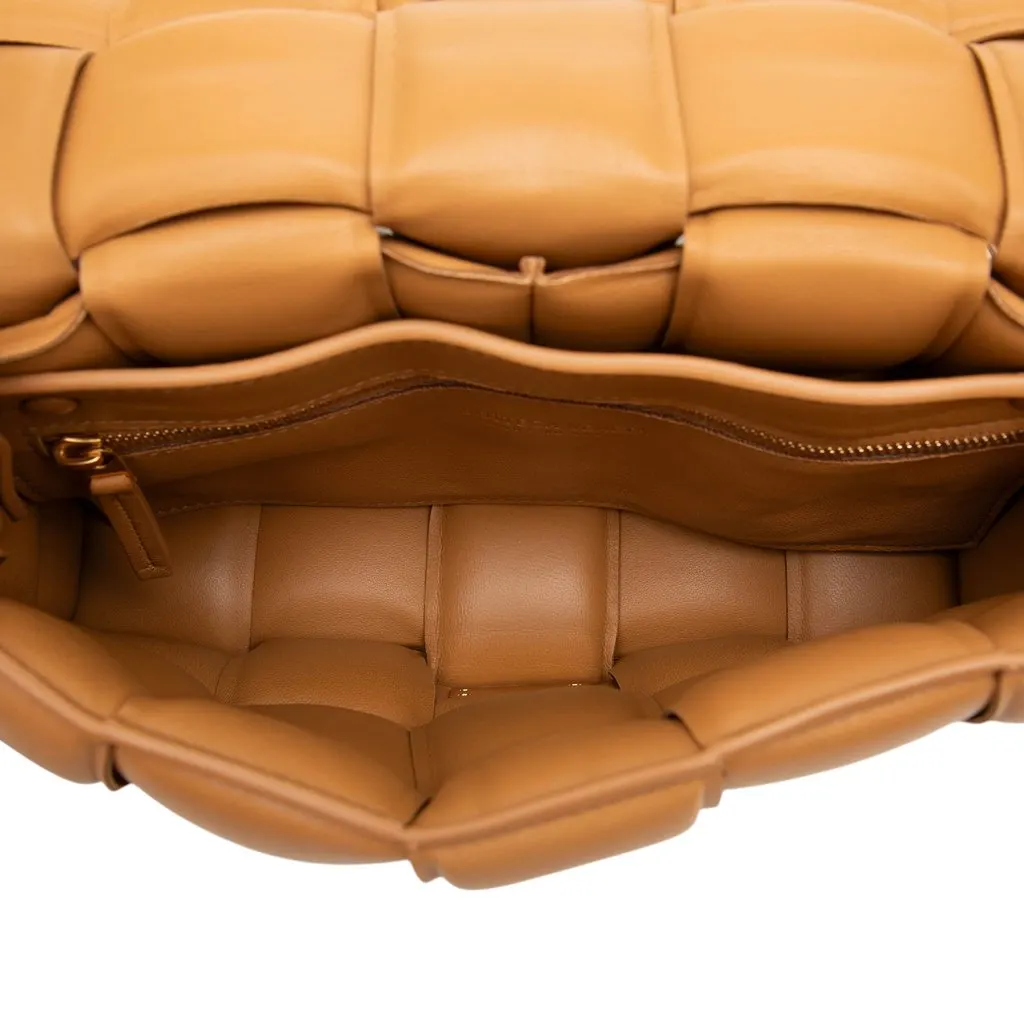 Bottega Veneta Nappa Intrecciato Padded Cassette Crossbody Brown Leather Very good - Model View