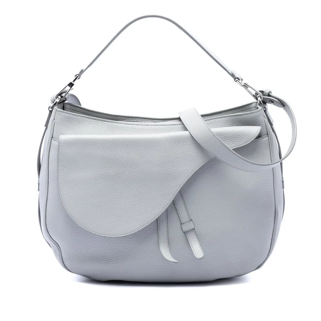 Dior Grained Calfskin Saddle Soft Bag MultiColor Leather Very good - Front View