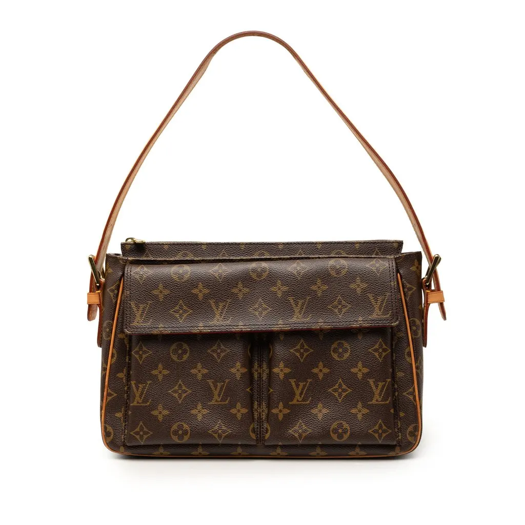 Louis Vuitton Monogram Viva Cite GM Brown Very good - Front View