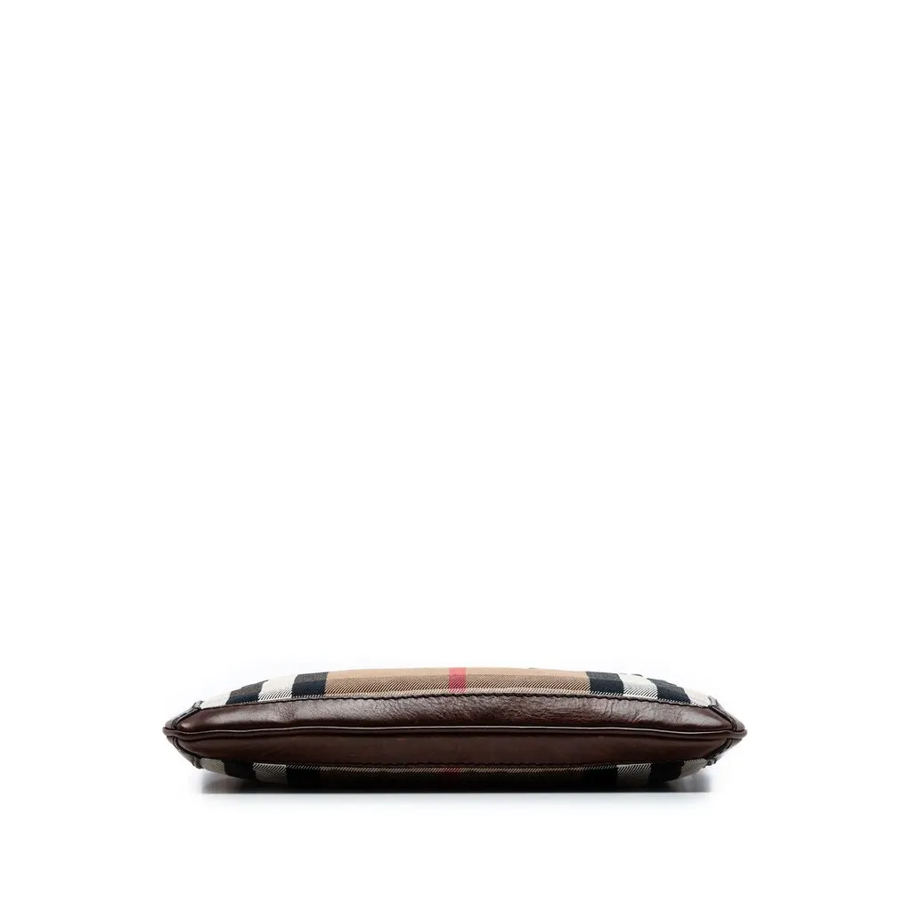 Burberry Exploded Check Canvas Crossbody Beige Good - Inside View