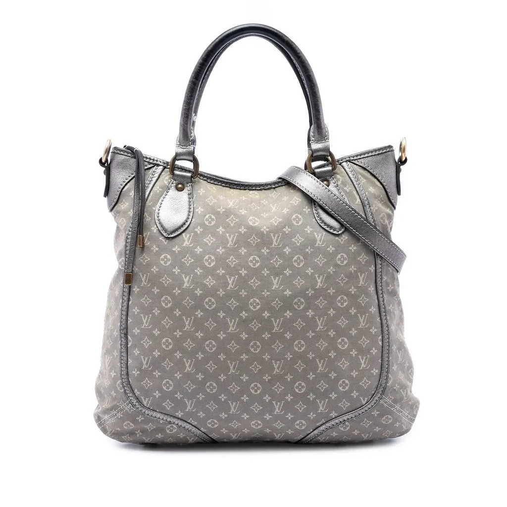 Louis Vuitton Monogram Mini Lin Angele Grey Canvas Good - Front View