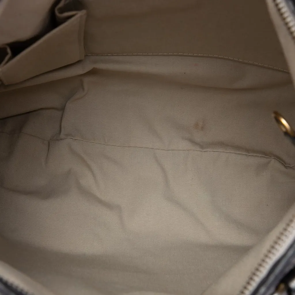 Louis Vuitton Monogram Mini Lin Angele Grey Canvas Good - Model View