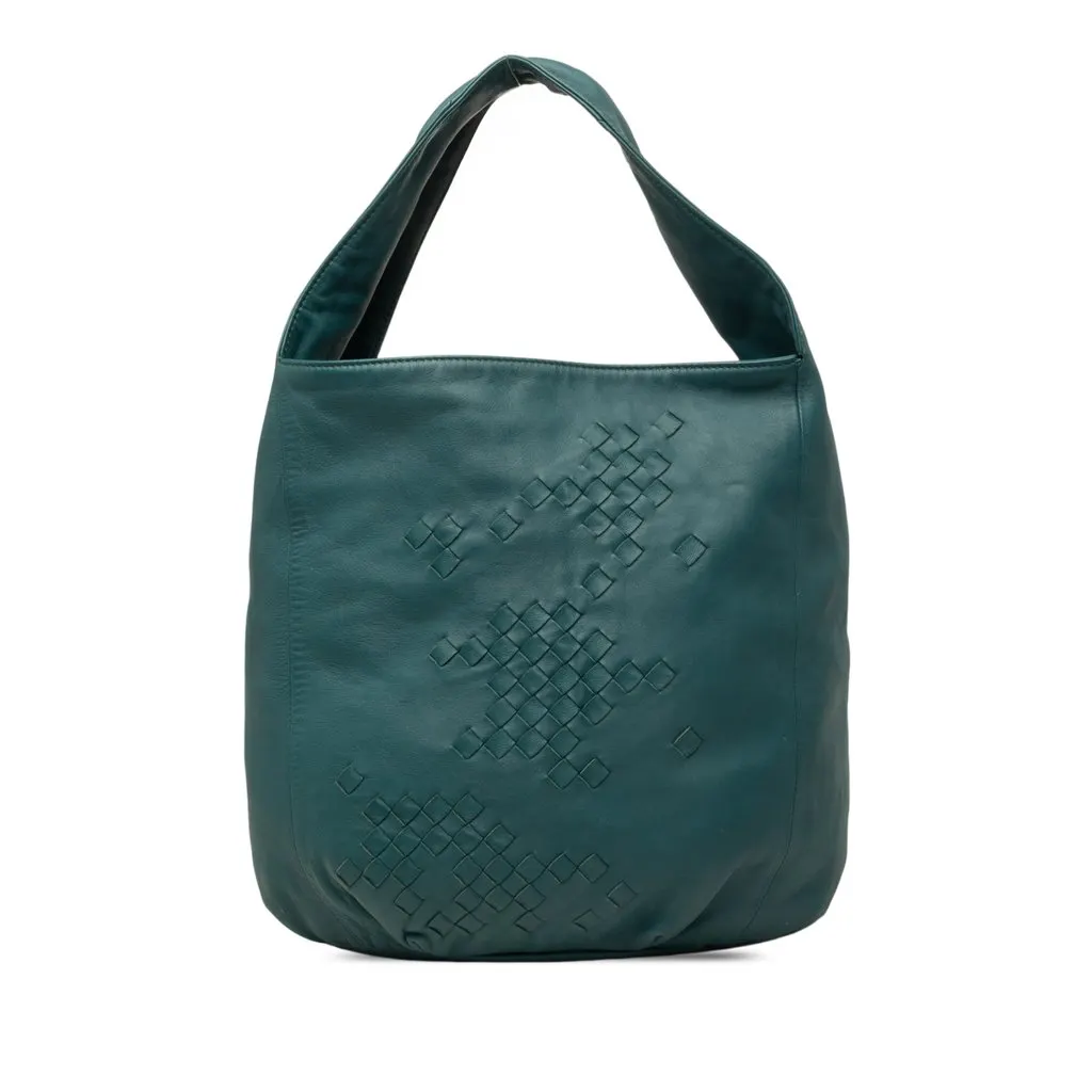 Bottega Veneta إنتريكاتو Trimmed نابا حقيبة هوبو